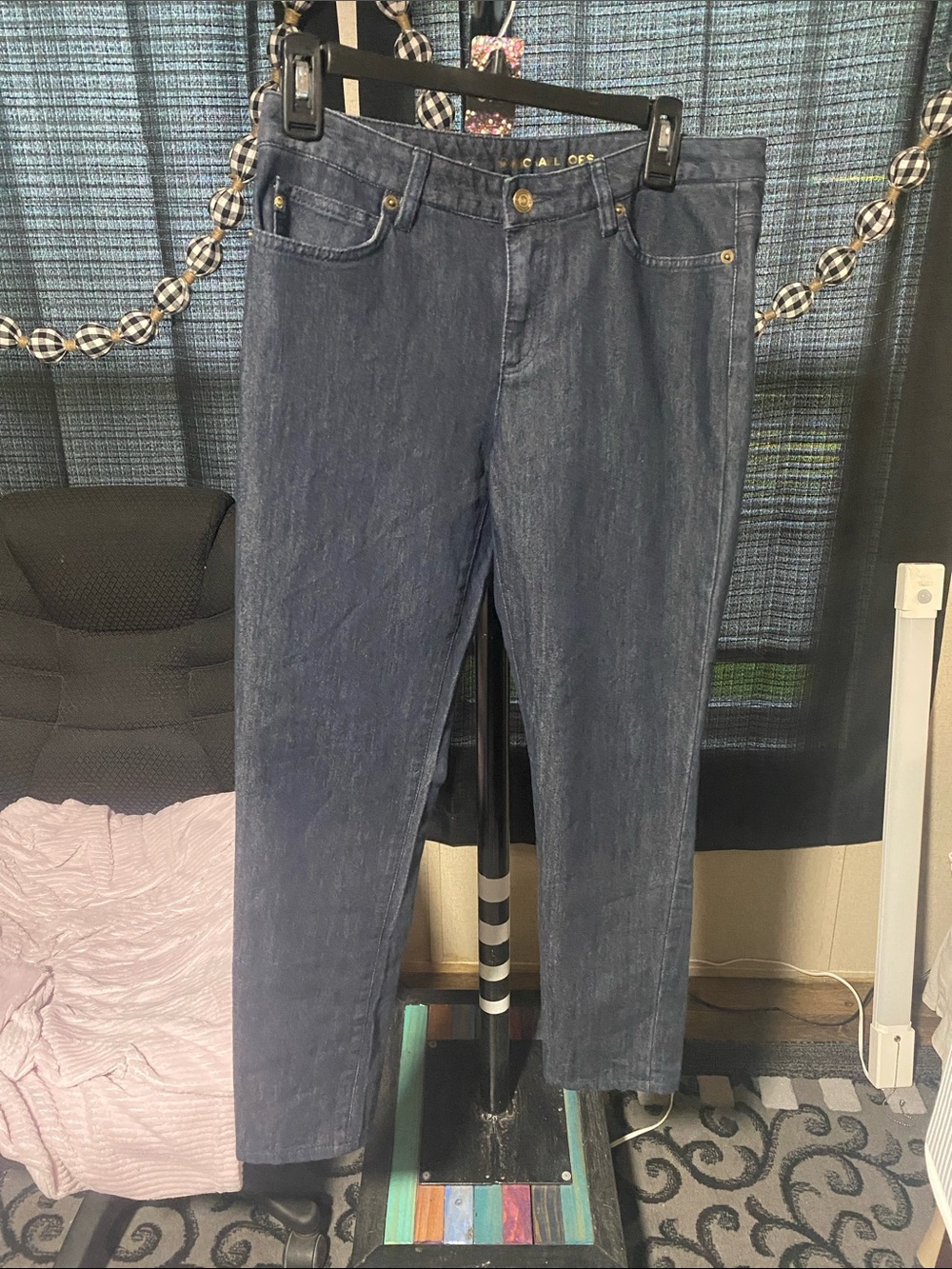 Michael Kors Navy Straight Leg Jeans